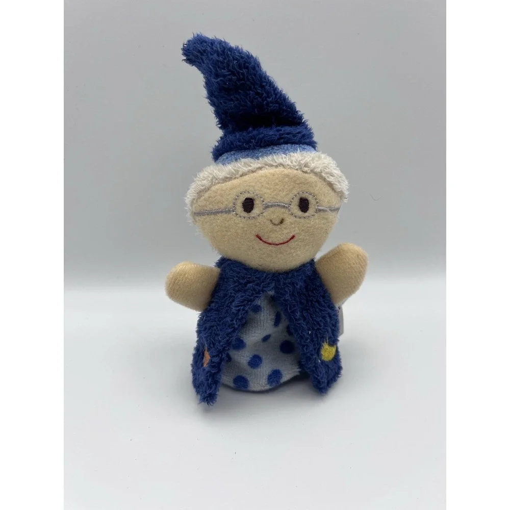 Sterntaler Wizard Finger Puppet Blue Moon & Stars Plush Storytelling Toy Germany - Picture 2 of 10